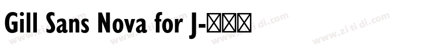 Gill Sans Nova for J字体转换